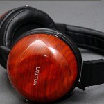Lawton Audio made these headphones in an cherry tone wood finish and applied our custom rubdown transfers on the ear piece sides of the headphones.
