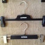 Another two hangers with custom dry transfers ordered for Express Clothing by Braiform.