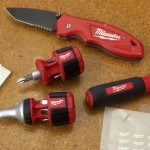Photographers for Milwaukee Tools took this photo of our dry transfers being used for their product prototype photoshoot. This image shows different tools with the Milwaukee Tool logo applied on the surface of the prototype product